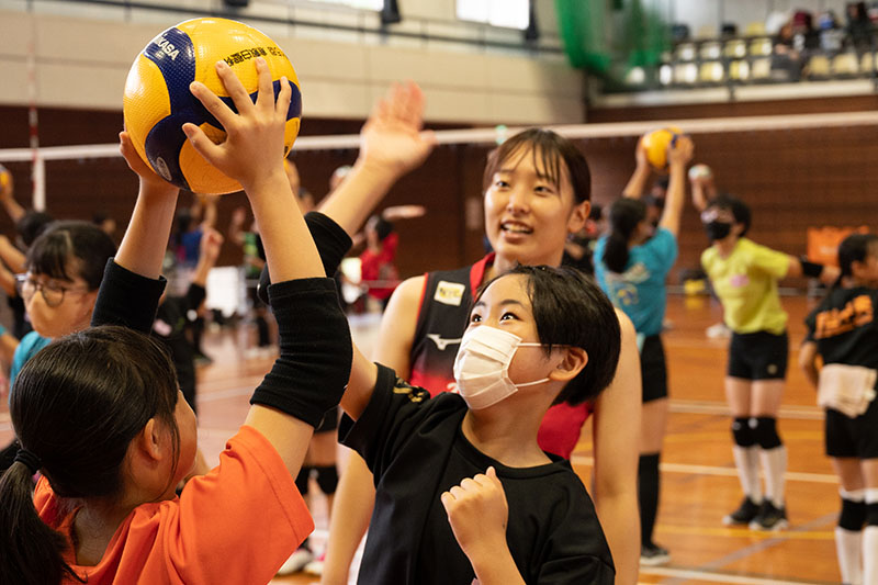 バレーボール・運動教室 | 社会・地域貢献活動 | 岡山の女子