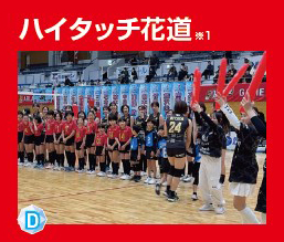 ハイタッチ花道